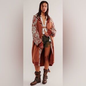 Free People Last Splash Sweatshirt in Maple Syrup Combo!